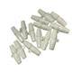 Olive Shape Shank Duffle Toggle Button (Pack of 2) - White